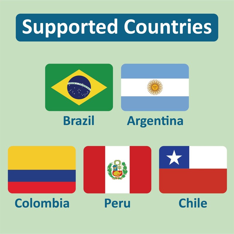 Brazil Data ONLY Sim Card 30 Daysl12GB of High-Speed up