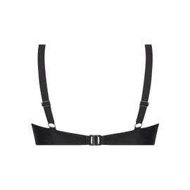 Hunkemöller Luxe Non-Preformed Underwired Bikini Top, nero