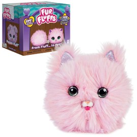 FUR FLUFFS, Purr ‘n Fluff Surprise Reveal Interactive Toy Pet, Over 100 Sounds and Reactions Cute and Fluffy Cat Kids Toys for Girls & Boys Ages 5+