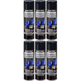 Sherwin-Williams Company Duplicolor Gloss Black Hi-Build Fleet Coating (16 oz) - 6 Pack