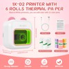Wireless Photo Sticker Thermal Fast Printer, PrintPod Inkless Pocket Printer