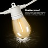 SUNTHIN White Outdoor String Lights, 96FT White Patio Lights with
