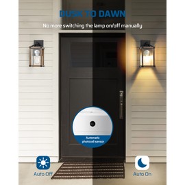 DEWENWILS Light Sensor Socket, Dusk to Dawn Light Bulb Sockets with Timer, 360° Sensor Rotation, E26/E27 Light Socket Adapter for Porch Light, Wall Light, 2 Pack