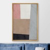 Ashbrook Framed Canvas Print Wall Art Brown, Pink and Black
