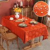Maple Leaves Jacquard Tablecloth for Rectangle Table 152 x 213