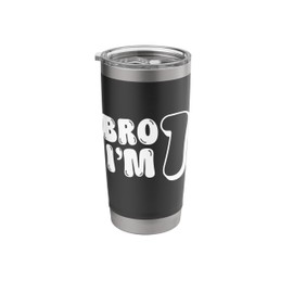 Bro I'm 1 Year Old Bruh It's My 1st Birthday Kid Gum Boy Stainless Steel Insulated Tumbler