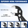WORKPRO 2-Piece 7-Inch Pliers Wrench & 10-Inch Groove Joint Pliers