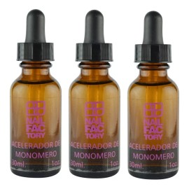 Nail Factory Acelerador De Monómero 3 Pack Nail Factory