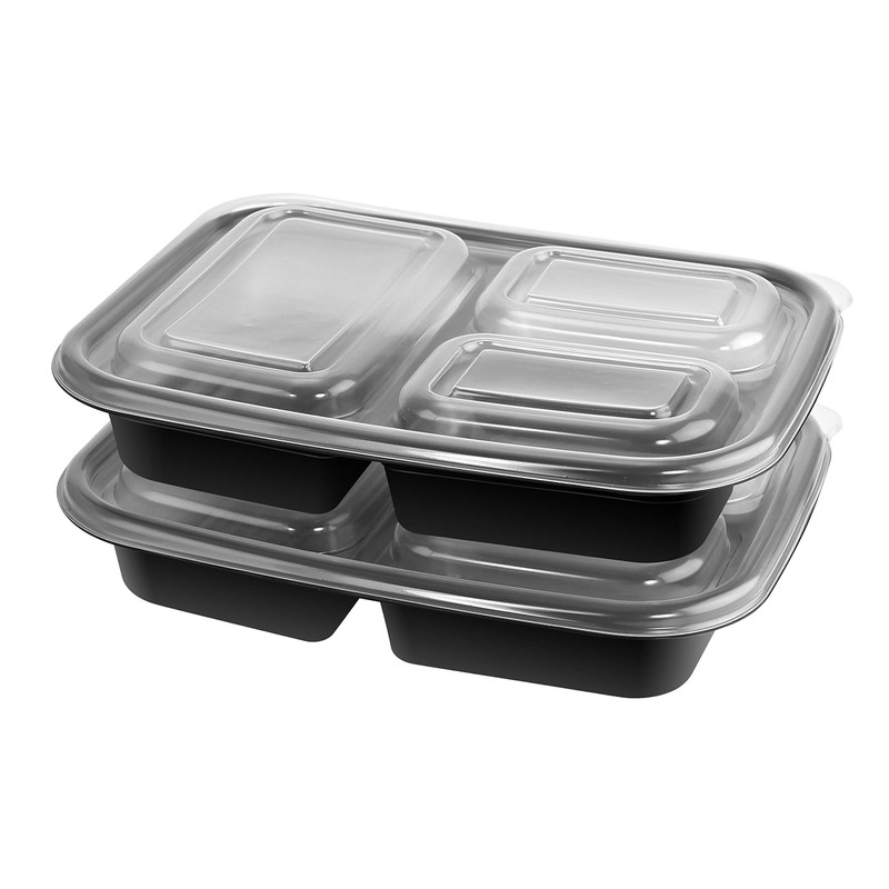 20 PIECE MEAL PREP CONTAINER KIT - 3 SECTIONS -