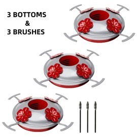 REZIPO Hummingbird Feeder Bottom Base Replacement Accessories (3)