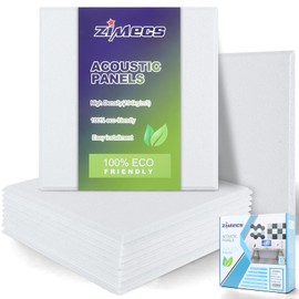 ZIMECS Square Acoustic Panels Soundproofing Foam for Home Theater&Studio Sound Improvement - 12 Packs 11.8”x11.8”x0.38” Decorative Wall Panels for Noise Reduction.