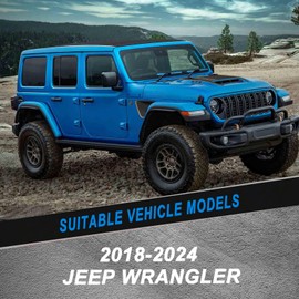 CJPPPZIW Windshield Wipers-16 Inch+16 Inch+12 Inch Replacement for 2018 2019 2020 2021 2022 2023 2024 Jeep Wrangler Wiper Blades for My Car,Quality Front Blue Windshield Wiper Blades(Set of 3)