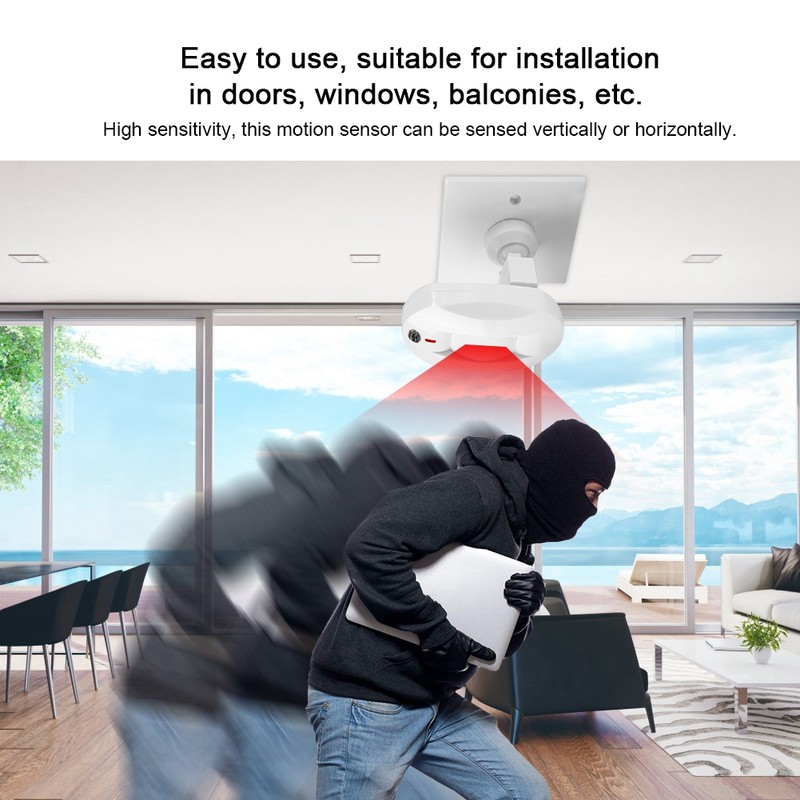 12V Wired Connection Motion Sensor Infrared Detector Anti Theft Home
