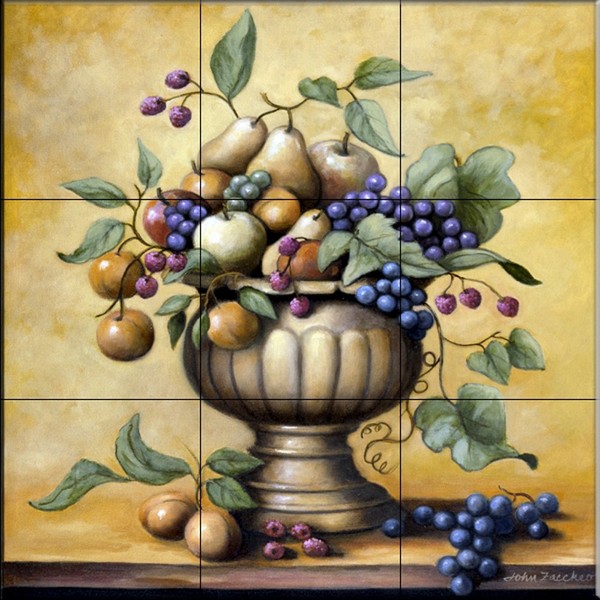 Tile Mural - Fruit Bowl - by John Zaccheo