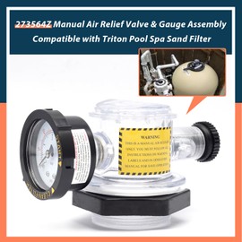 273564 273564Z Manual Air Relief Valve 273550 for Pool Spa Sand Filter Compatible with Pentair fit for Triton II,Triton C,TR100C,TR140C Replacement Assembly for Pool and Spa Filter Air Relief Valve