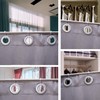 Plastic Shower Curtain Rings Hooks for Bathroom Shower Window Rod