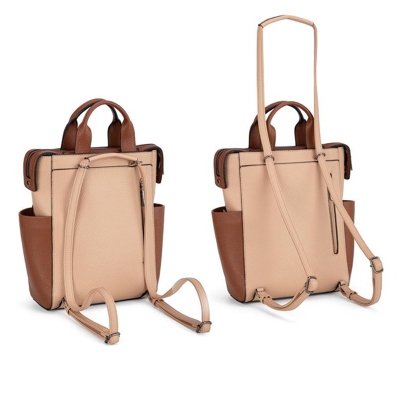 Wrangler Convertible Backpack with Adjustable Strap for Women:_Brown,Coffee