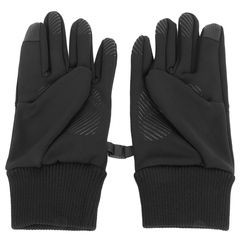 1 Pair Black Unisex Cycling Gloves Waterproof Skiing Non Slip