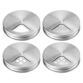 Wide Mouth Adjustable Spice Shaker Lids Fit Mason Jars & Ball Canning Jars