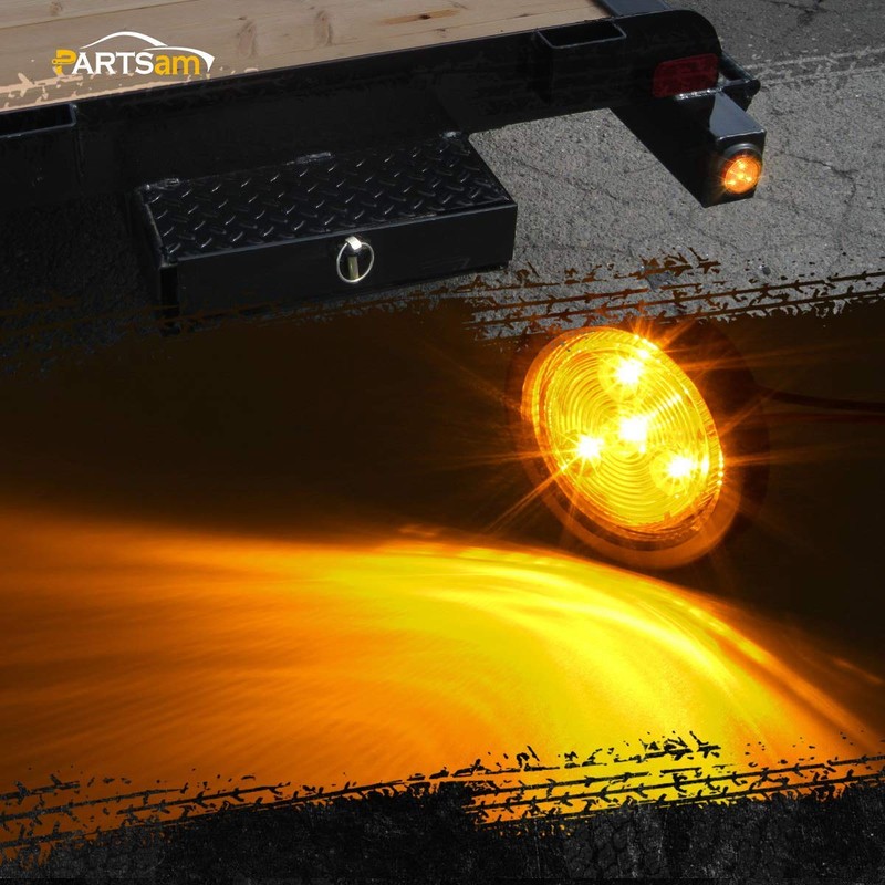 Partsam 12v LED Truck Trailer Light Kit Waterproof,2x 6 Oval