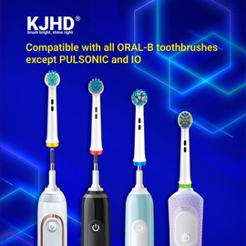 Replacement Heads for Oral B Braun Variety Pack of 8 PCS Floss Cross Sensitive Soft Precise Electric Toothbrush Heads Tooth Brush Head Refill Compatible with Oral-B [KJHD]