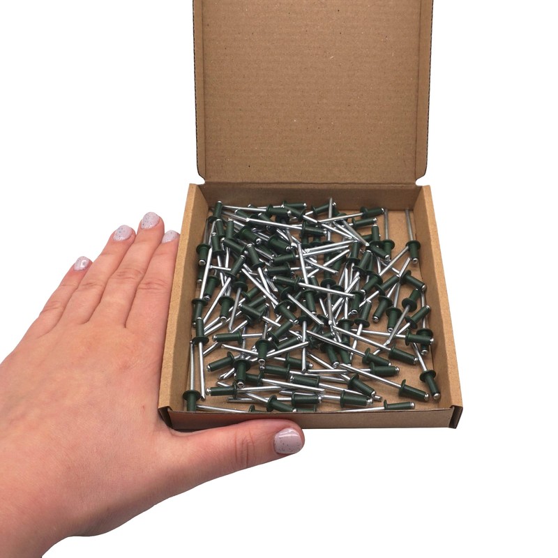 Pack of 100 Painted Blind Rivets 4.0 x 10 mm,