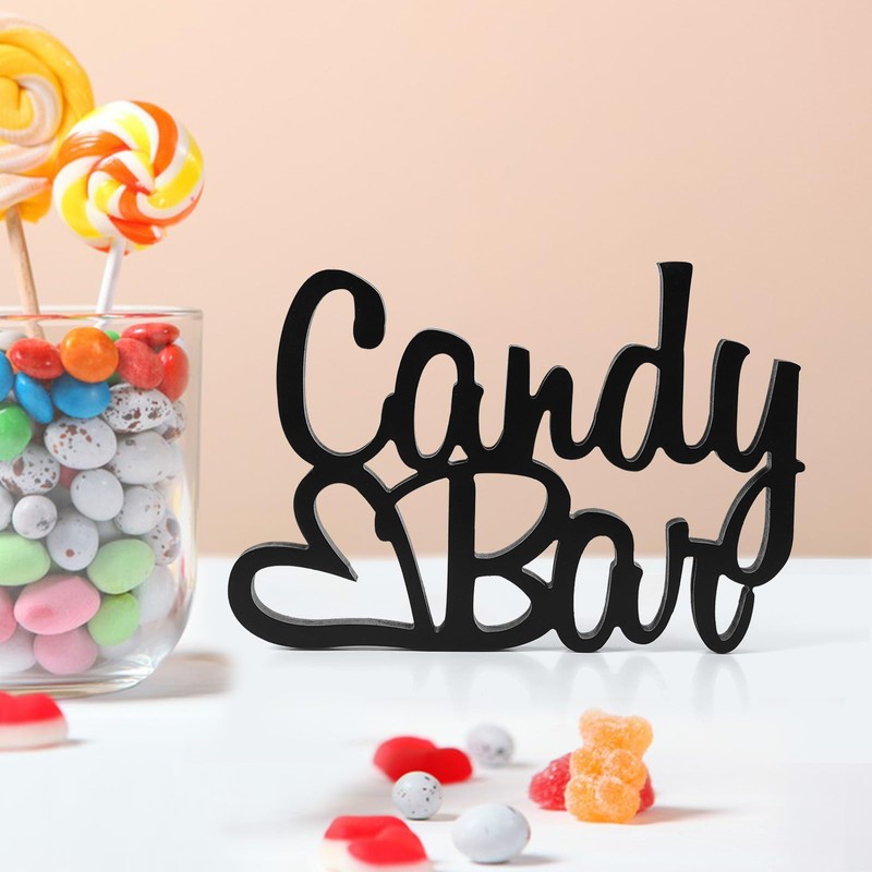 HOECMRHP Candy Bar Decoration, Decorative Lettering Candybar Table Ornament for
