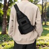 AfitLulu Sling Bag Casual Men's Shoulder Bag with Water Bottle