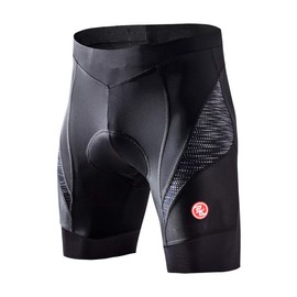 Souke Sports Men's Cycling Shorts 4D Padded Road Bike Shorts Breathable Quick Dry Bicycle Shorts,All Black XXL