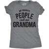Crazy Dog T-Shirts Women's My Favorite People Call Me Grandma