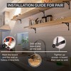 Edenic 2pcs Scaffold Board Gallows Shelf Brackets - 6x6 Inch