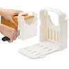 HYAM Bread Slicer, Adjustable Bread/Roast/Loaf Slicer Cutter,Folding Bread Toast Slicer