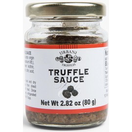 Urbani Truffles Mushroom & Black Truffle Sauce in Olive Oil 80g (2.8oz) - Vegan-Friendly Italian Gourmet Truffle Sauce for Pasta, Fish, and Meats, All-Natural & Ready to Use, No Artificial Ingredients