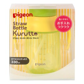 Pigeon Straw Bottle Kurt Lime Yellow 1 Piece (x1)