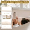 Ruzister 2 Beige Luffa-Badetücher，Luffa Schwamm，Loofah，Rückenschrubber
