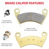 M MATI Front Left Right Brake Caliper Set with Pads
