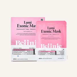 belinic Bellinic Mask Lumi Exonic Mask Pack 5 sheets Lumi Exonic Mask 1 box 5 sheets / 벨리닉 마스크 루미 엑소닉 마스크팩 5매 루미엑소닉마스크 1박스 5매