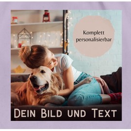 Geschenk mit Namen personalisiert by Shirtracer - Gym Bag Backpack - Own - Photo Picture Gift, 19 pastel purple