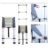 5M/16.5FT Telescoping Ladder with Detachable Hooks,Aluminum Extension Foldable Telescopic Ladder,Portable