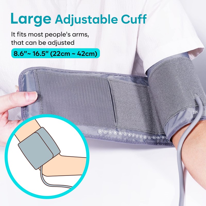 Blood Pressure Monitor for Home Use: Large Cuff Easy@Home Bluetooth