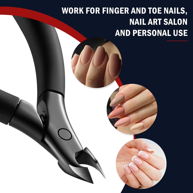 FVION Precise Cuticle Nippers, Extra Sharp Cuticle Nippers, Cuticle Scissors,