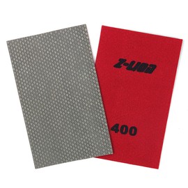 Z-Lion Diamond Abrasive Paper Sheets 400 Grit Diamond Sandpaper for Grinding Stone Glass Ceramic 2-Pcs