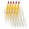 Bucktail Teasers with Hook Saltwater, Fishing Teaser Lures Flounder Rig
