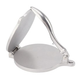 Aluminum Alloy Manual Tortilla Press for Pizza Patty Making,Tortilla Maker, Dough Press,Flour Tortilla Press (16cm Silver)