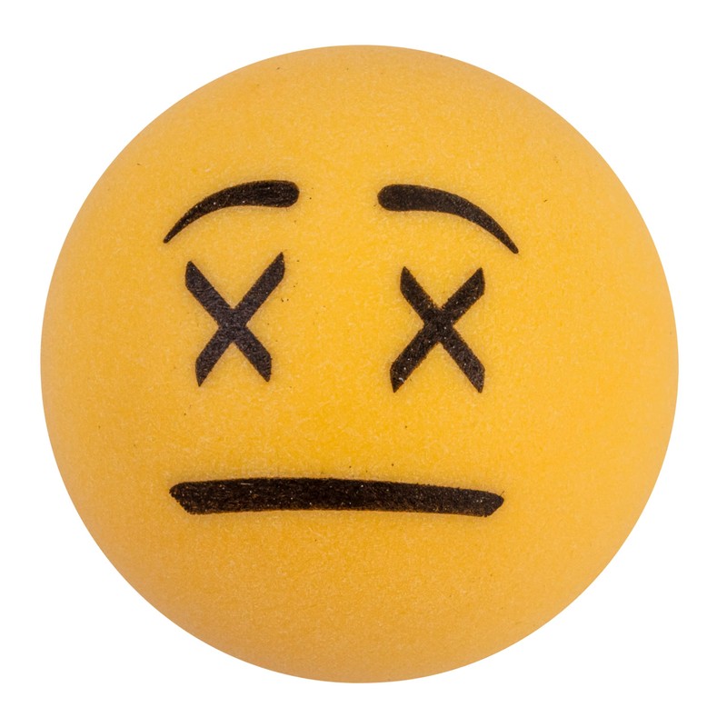 STIGA 6 Pack Emoji Ping Pong Balls - 40mm ITTF