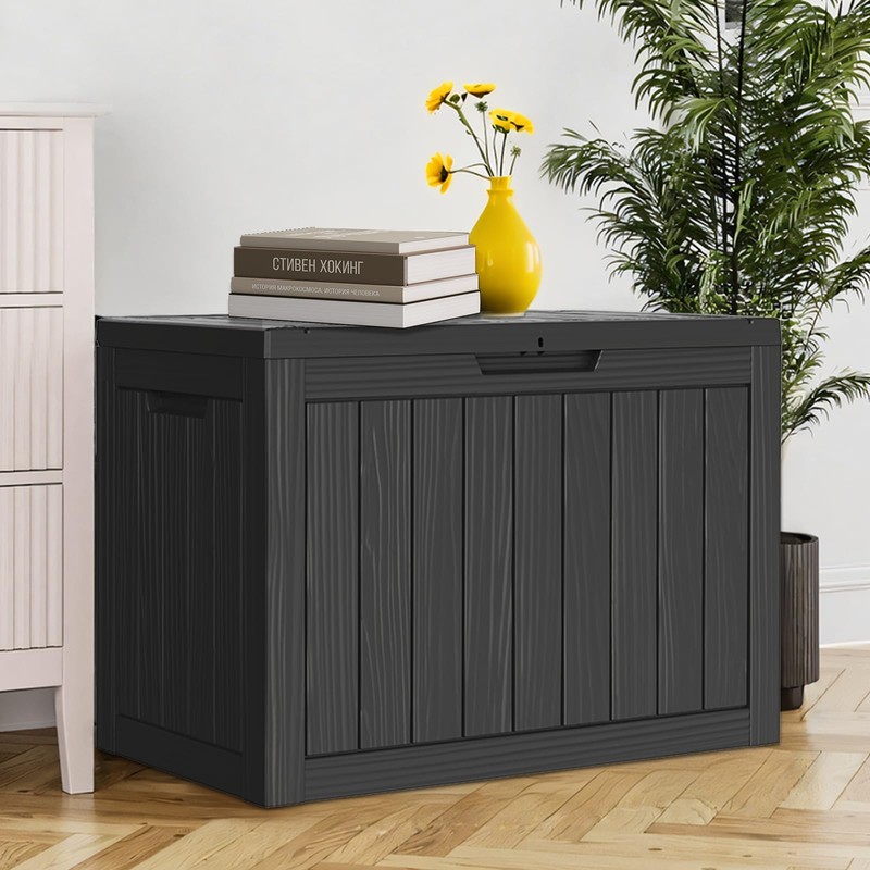 Outdoor Deck Storage Box, 50 Gallon Deck Box,Lockable Patio Storage
