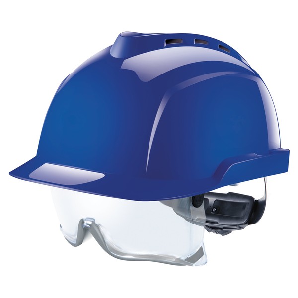 MSA Safety V-Gard 930 Professional Working Helmet - Ventilation - Visor Glasses - EN397