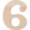 Hillman 847327 Pine House Number 6, 6.5-Inch Wood