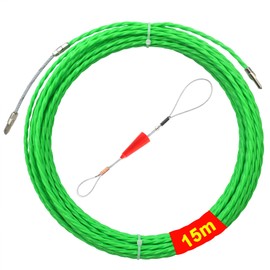Akuoly Passing Wire, Steel Wire, For Passing Wire, For Entrance Wire, Threading Tool, 59.4 ft (15 m) Long Diameter, 1.8 inches (4.5 mm), Green