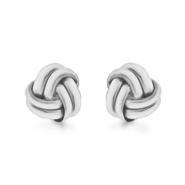 Tuscany Silver Women's Sterling Silver Double Knot Earrings